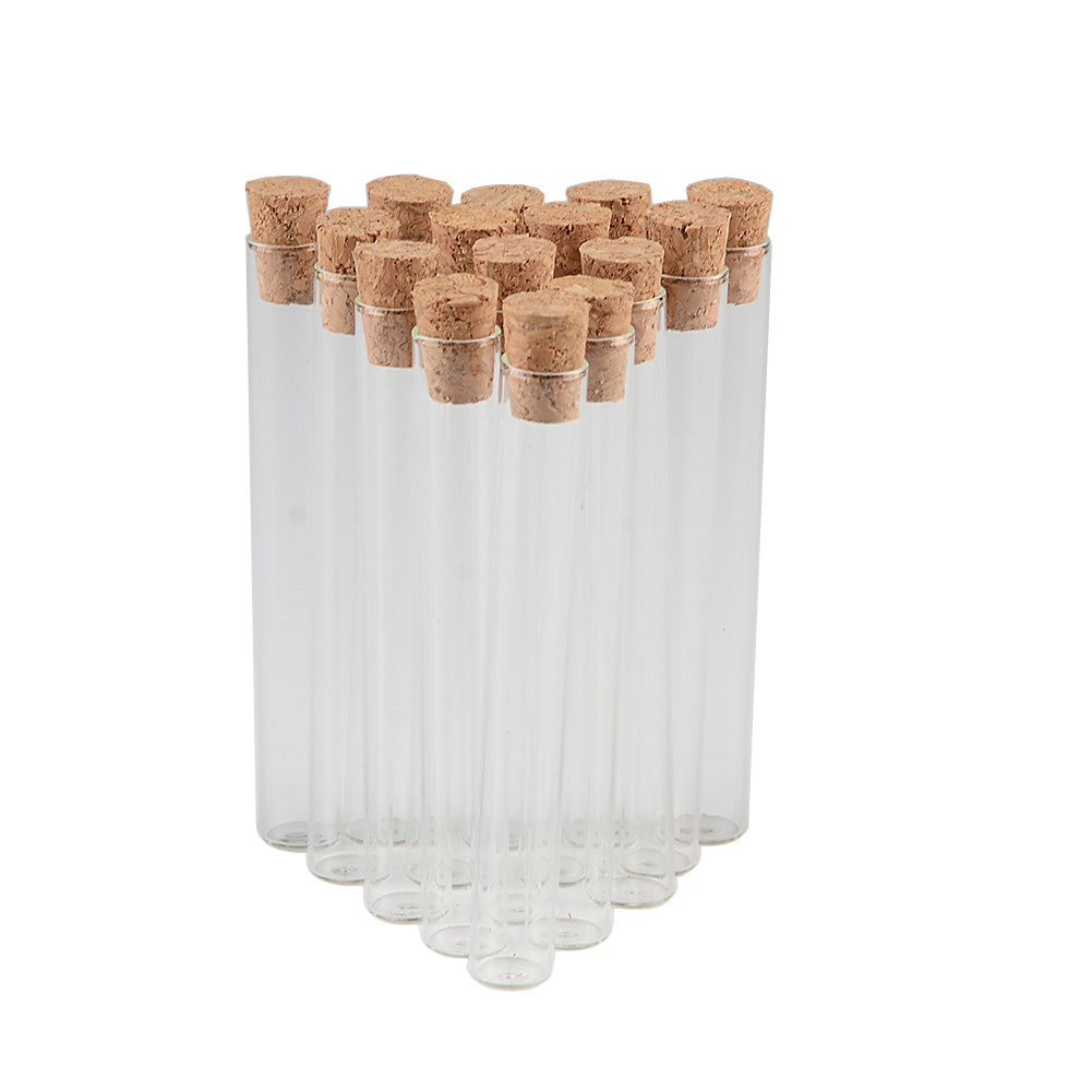 4ml 10x75mm Small Glass Test Tube Vials Jars With Corks Stopper Empty Glass Transparent Mason Jars Bottles 100pcs