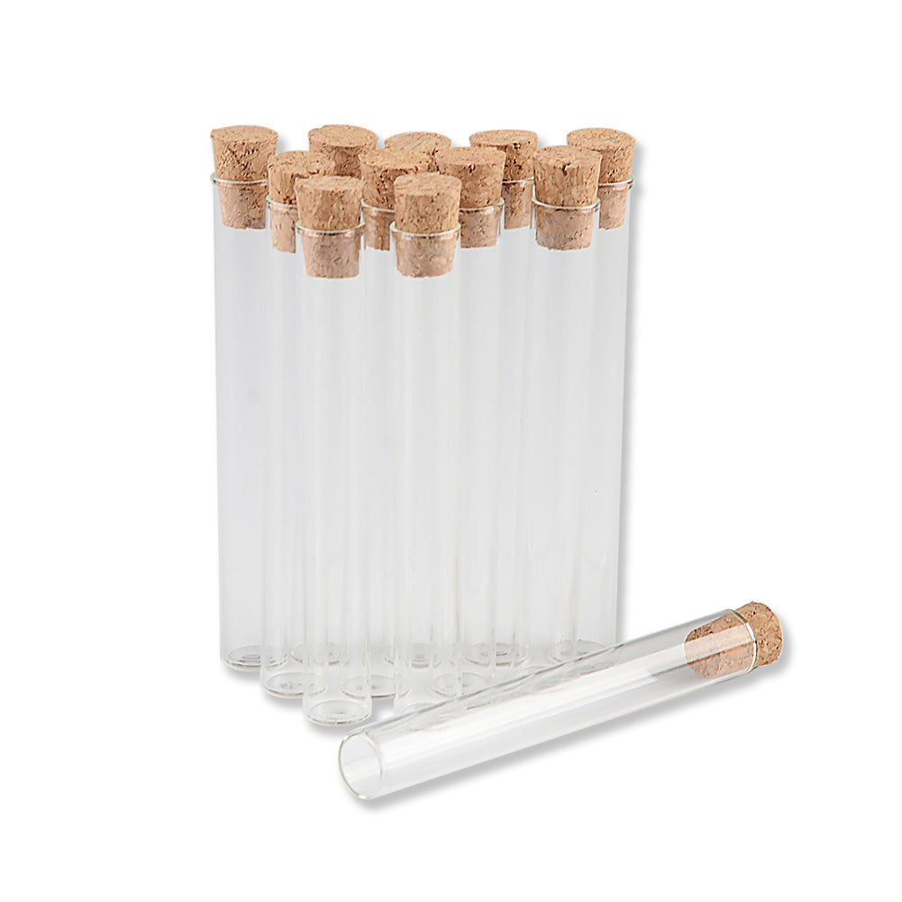 4ml 10x75mm Small Glass Test Tube Vials Jars With Corks Stopper Empty Glass Transparent Mason Jars Bottles 100pcs