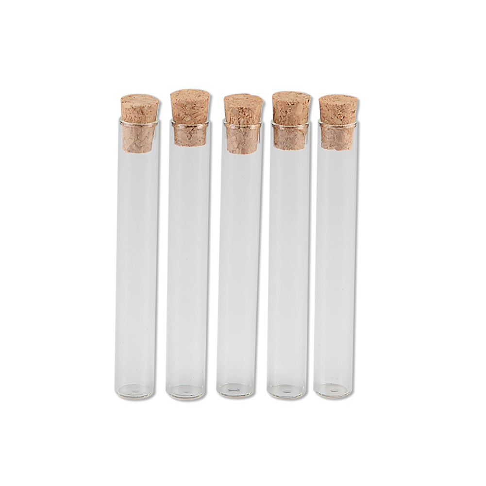 4ml 10x75mm Small Glass Test Tube Vials Jars With Corks Stopper Empty Glass Transparent Mason Jars Bottles 100pcs